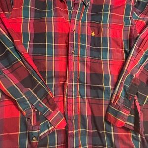 Plaid Men's knights of the round table dress shirt XL